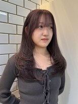 エムサロン 高崎あら町テラス店(emusalon)&nbsp;［rena］顔まわりレイヤーカット×ラベンダーカラー