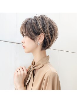 アングルナージュ(ENGRENAGE)の写真/【ENGRENAGE】乾かすだけで楽々キマル再現しやすいショートスタイル!!どこから見ても美シルエットに☆