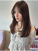 柔らかブラウン×ロングレイヤー【20代/30代/40代】
