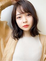 リタ 枚方(Rita)&nbsp;夏カラー艶髪ミディアムレイヤー暗め韓国風くびれカット