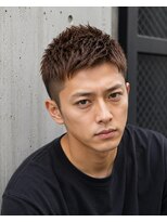 MEN's Baguz MEN'Sカット/ MEN'Sパーマ/ MEN'Sカラー フェード×束感スパイキーショートパーマメンズトレンド