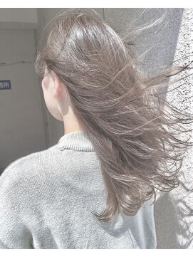 ヘアーアンドアトリエ マール(Hair&Atelier Marl) 【Marlアプリエ】ブルージュのハイライト入りセミディ