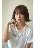 【Vicke渋谷】グレージュ×外ハネボブ