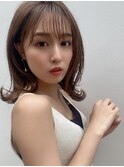 【KAYAK渋谷】3Dハイライトラベンダーベージュ小顔ミディアム