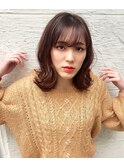 【Mili 千歳烏山】ダークグレージュ×外ハネソフトウルフ