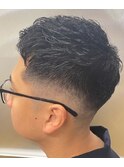 フェード×アイロンパーマ<理容室>〈錦糸町〉