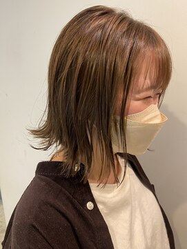 エル(EL by green) (akiko)チョコレートカラー×肩上ショート