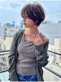 絶壁解消/ひし形/前下がり/大人ショートボブ/30代/40代★猪狩★