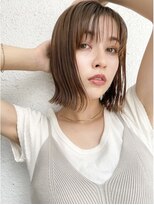 ロンド ラマ 岐阜(Lond bla-ma)&nbsp;【Lond bla-ma】柴田祐希　オイルで簡単外ハネパツっとボブ