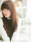 艶カラーオリーブベージュ小顔ストレートc5越谷20代30代40代
