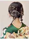 【成人式ヘア】ショートツイン　　畑瀬彩華
