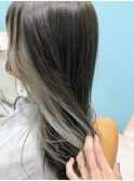 インナーカラー ホワイトベージュ