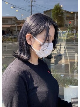 ヘアサークルジープ 千舟町店(hair circle geep) 外ハネ切りっぱなしボブ