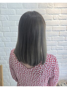 デイジー インデックスヘア 大島店(DAISY index hair) 韓国ストレートロングヘアコスメストレートオリーブグレージュ