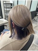 ハイトーンベージュ×インナーパープル