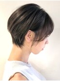 黒髪/グレーベージュ/レイヤーロング/前髪パーマ[西船橋/津田沼]