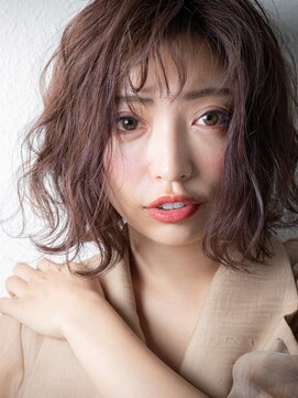 カバーヘア ブリス 北浦和(COVER HAIR bliss) グレーベージュゆるふわ外ハネボブパーマw北浦和20代30代40代