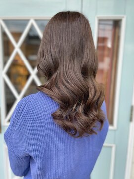 ランダーブルー(LANDER BLUE) ナチュラルハイライト/巻き髪/ロングウェーブ