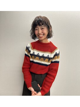 チョキチョキ長蔵(choki choki 長蔵) アッシュベージュ/くすみベージュ/パーマ/ボブ/ボブパーマ