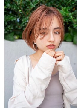 ケアリー 調布(Carelly) 大人かわいい前髪セシルカットココアブラウンフリンジウェーブ