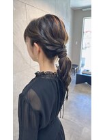 ドゥマン(Demain)&nbsp;【結婚式　お呼ばれセット】編みおろしスタイル　ブライダル