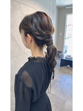 ドゥマン(Demain) 【結婚式 お呼ばれセット】編みおろしスタイル ブライダル