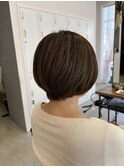 20代30代40代50代◎大人可愛いい丸みマッシュショートボブ
