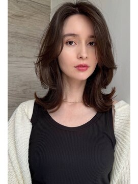 トルネード(TORNADO) 海外セレブ風カーテンバングレイヤーロブアッシュ n7.5.1