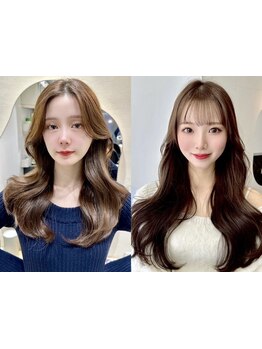 優雅な曲線美を描く女神ヘア.360度隙のない韓国風シルエット.どこから見ても美しい憧れの立体シルエット.