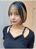 ”韓国風インナーカラー×ボブ