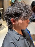 波打ちパーマ 波巻きツイストスパイラル 波巻きパーマ men's