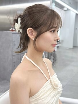 マウル ナゴヤ 名駅(MAEUL NAGOYA) 韓国前髪 くびれヘア 夏のヘアアレンジ 暗めカラー
