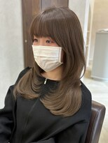 セライロ 千葉(celilo)&nbsp;シナモンベージュ レイヤーカット ミディアムレイヤー【momoka】