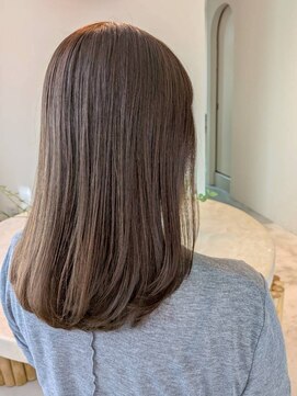 ミロアヴィタ 平尾(miroa vita) 透明感カラー ミディアムヘア 髪質改善 縮毛矯正 20代 透明感