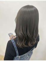 バブーバイビューティービースト 高知店(ba-boo by beauty:beast Academy)&nbsp;アッシュグレージュカラー 大人可愛いミディアム