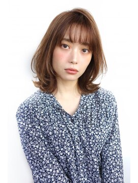 ソレイユ(Soleil) ひし形/オフィス/20代/30代/40代/くびれミディアム/シャギー