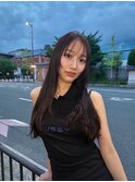 顔周りがポイントロングレイヤー