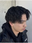 MEN’S HAIR/サーフカール/刈り上げセンターパート/ツイスト