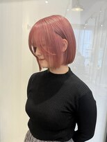 バロンフェム(baLon.fem)&nbsp;【stylist AMI】クリアピンク×ボブ