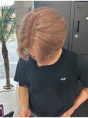 イメチェン/レッドブラウン/フルバング/似合わせカット/本厚木駅