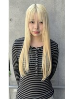 クレア 下北沢(CREA) ミルクティーブロンド/ダークブルー/デジタルパーマ/下北沢
