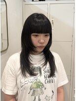 エイチ 梅田(H)&nbsp;マッシュウルフパーマ切りっぱなしボブくらげヘアーウルフパーマ