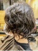 髪質改善デジタルパーマミニウルフくすみブルーテラコッタ(所沢)