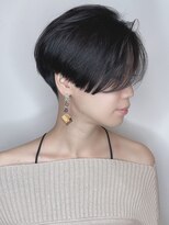 モリオフロムロンドン 原宿本店(morio from London)&nbsp;【morio 原宿】大人女子の刈り上げハンサムショート　黒髪