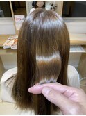 [当店最上級髪質改善]髪質改善弱酸性縮毛矯正+カット+TR 25000円