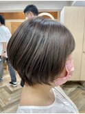 ハンサムショートにハイライトで自然な動きを×髪質改善