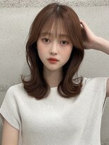 フォンズ(FONS)&nbsp;小顔見せくびれヘア＊韓国巻きで大人可愛い外ハネミディアム