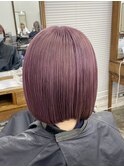 ハイトーンラベンダーピンクベージュカラー 韓国ヘア