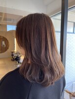 ナットナウ(NOT NOW)&nbsp;くびレイヤーエモージュ斜めバング小顔愛されグレージュカラー