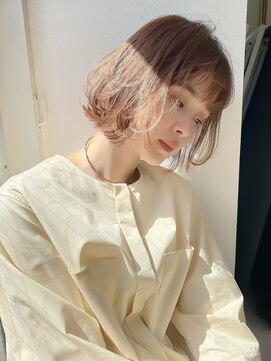 ノーチェ(noce) グレーベージュ/レイヤーロング/前髪パーマ/アッシュブラック